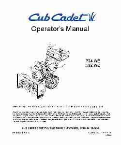 Cub Cadet Snow Blower 522 WE-page_pdf